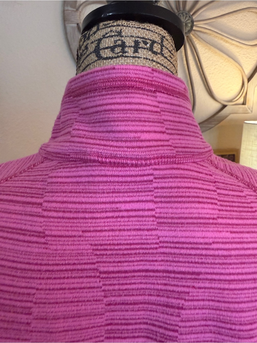 The North Face Women's Pink Textured Quarter-Zip Pullover - Picture 9 of 14